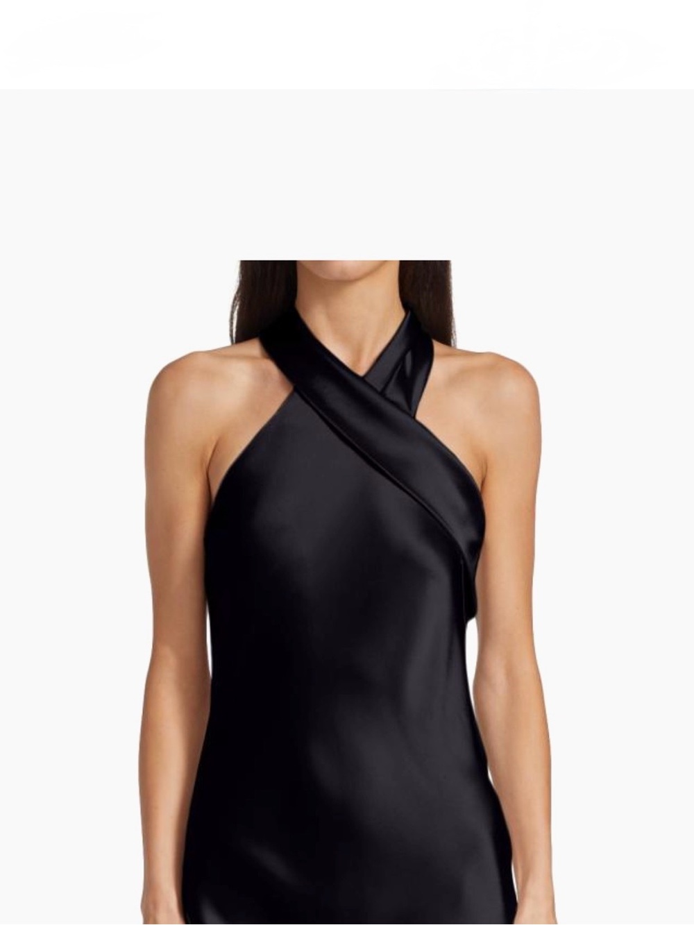 Galvan London Black Sienna Halter Satin Sash Tie Neck Wide Leg Jumpsuit luxury - Picture 16 of 16